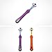 4 Pcs 3-Sided Pet Toothbrush Dog Toothbrushes for Brushing Dog's Teeth Best Dental Care for Dogs for Fresh Breath(Purple White Orange Blue)