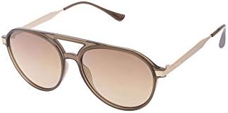 IDEE Unisex Full Rim Navigator Sunglasses (Beige_Free Size)