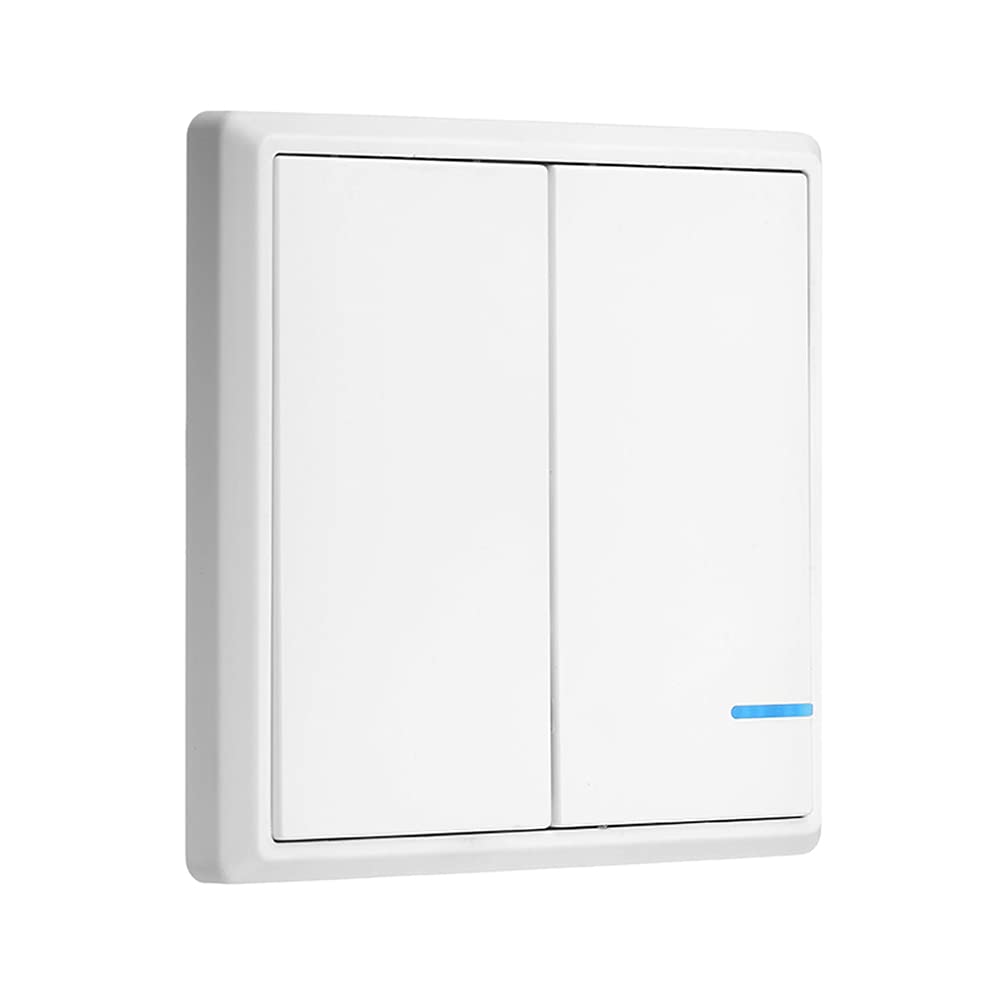 Mengshen Wireless Lights Switch, Two-Gang Switch(Only Switch Panel, Receiver not Included) โ image 1