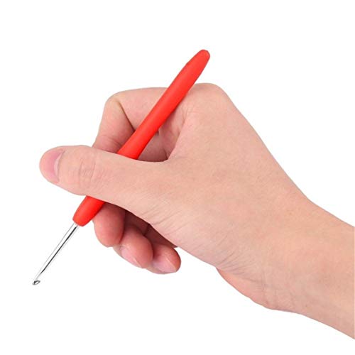 Daily Colorful Soft Handle Aluminum Crochet Hooks Knitting Set Household Tool Popular Easy to Carry and Convenient to Use - Thumbnail 2