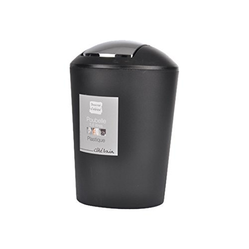 voir Douceur d'Intérieur 6PSB050NR Flic Flac Poubelle Noir 5,6 L sur Amazon
