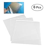 Inkjet Film 6PCS 29.7 21 cm A4 Transparent Ink Jet Adhesive Film Waterproof Transparency Silk Screen Film