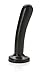 Tantus Adult Toys Silk Dildo - Ultra-Premium Sex Toy for Sexual Wellness - Glossy, Flexible, Silicone Dilators - Sexual Toys for Anal, Vaginal, Beginners, Men, Women - Large, Onyx