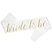 Bachelorette Party Decorations Kit - Bridal Shower Supplies Gift Box - Veil, Bride-to-Be Sash, 12 Custom Tattoos, Miss to Mrs Banner, Glitter Confetti, Diamond Engagement Ring an 12 Pearl Balloons!