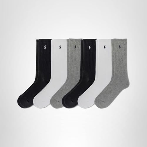 POLO RALPH LAUREN Men's Performance Crew Socks 6 Pack