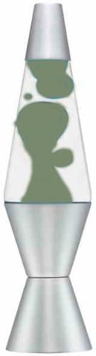 14.5" Retro Silver Lava and Clear Liquid Lava Lamp Light - Novelty Mood Lighting Gadget