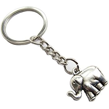 elephant keychain keyring elephants charm animal gift