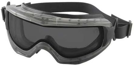 Bouton 251-65-0021-RHB Indirect Vent Goggle with Gray Body, Gray Double Lens and Anti-Scratch/Anti-Fog Coating - Neoprene Strap