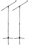 (2) Rockville RVMIC1 Dual Boom Microphone Stands
