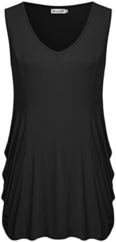 2xl Black Plus Size Basic Flowy Tank Tops,Kissmay Women Summer Sleeveless Tunics