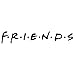 Bad Fish Custom Friends Logo Vinyl Decal Sticker 8x1.5 inch (Gloss Black)