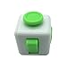 Maggift Fidget Cube Dice toy Stress Cube relieve Anxiety (White-Green)