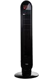 Ozeri 360 Oscillation, Micro-Blade Noise Reduction Technology Tower Fan, Black