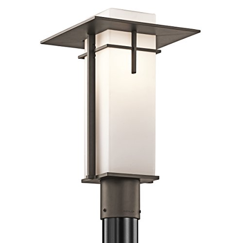 Kichler 49646OZ Caterham Outdoor Post Mount 1-Light, Olde Bronze