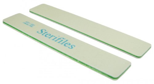 Sterifiles 100/180 (Lime Center) 1 1/8" Wide Jumbo Nail File 12 pack