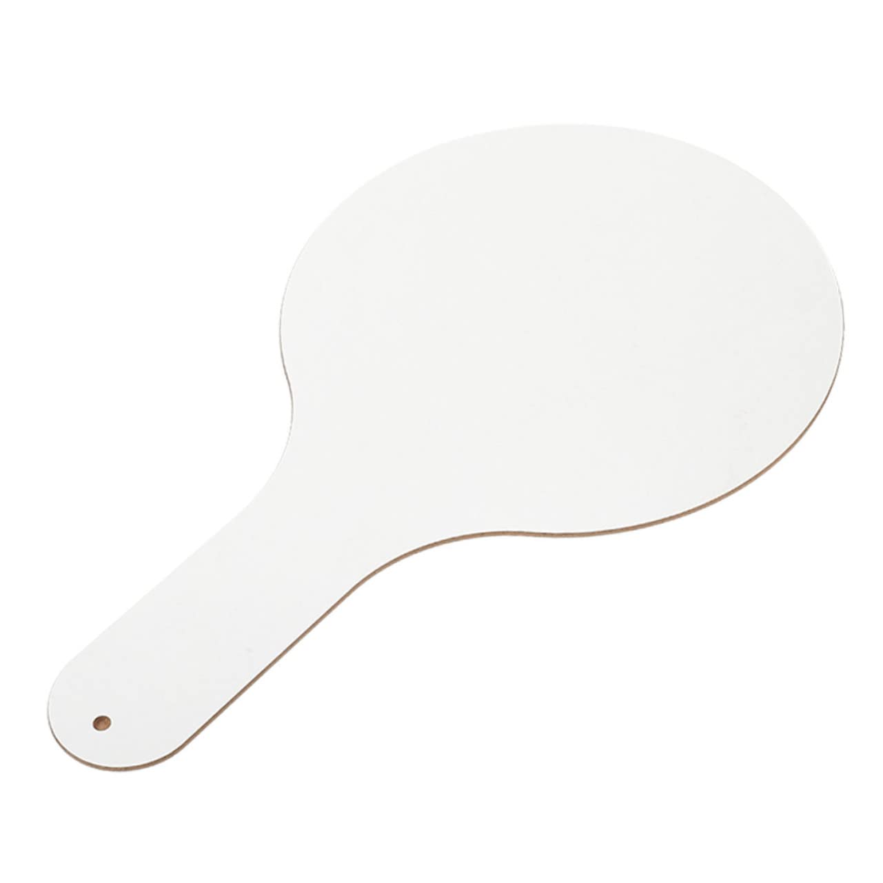 STOBOK Dry Erase Answer Paddles Score Board Hand Holding Sign Quick Response Board Small Wood Child Reaction Plate White Handheld