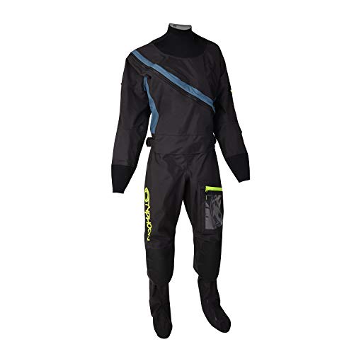 Typhoon Womens Ezeedon 4 Front Zip Drysuit & Free Underfleece 100175 - Black Drysuit Size - M - Thumbnail 5