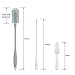 14” Silicone Bottle Brush - Cleaning Set for Sports Water Bottle, Baby Bottles, Tumbler, Drinking Glasses, Vase