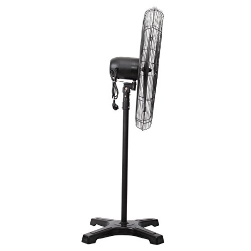 PanelTech Pedestal Fans High Velocity Metal Stand Industrial Fan 30 inch, 3 Speed Settings with 55"-71" Height Adjustment