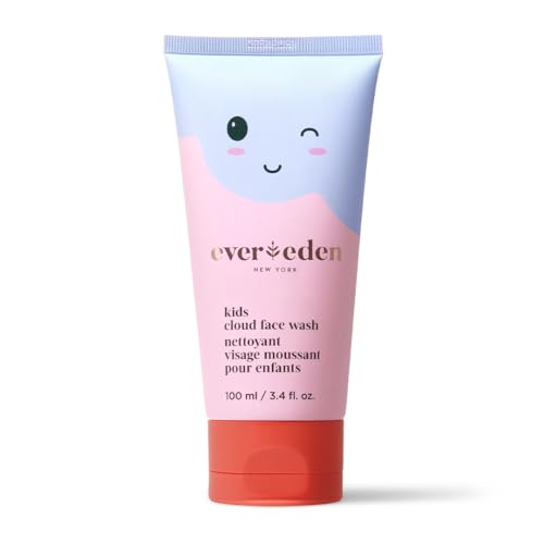 Evereden Kids Face Wash - 3.4 fl oz, Clean and Gentle Skin Care, Fresh Pomelo Scent, Gentle Foaming Cleanser, Non-Toxic and Hypoallergenic