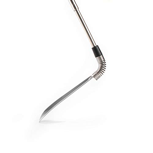 Premium Long Handled Shoe Lifter Twist to Lock 16" to 31" Adjustable Expander Shoe Horn - Extends & Collapses Stainless Steel Telescopic Spring Shoehorn