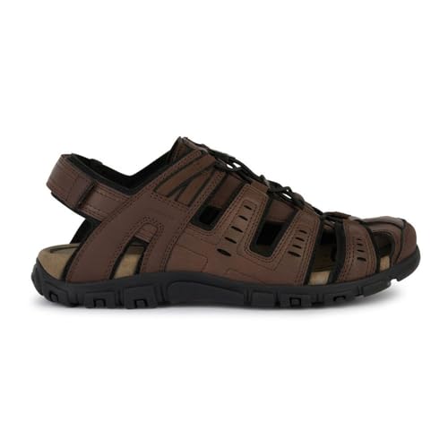 Uomo Sandal Strada Sportivi, Marrone Scuro, 42 EU