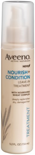 Aveeno Nourish+ Condition Leave-In Treatment, Replenish Damaged Hair, 5.2 Fl. Oz