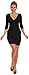 Glamour Empire. Women's Wrap V-Neck Jersey Pencil Dress with Pockets S-4XL. 236 (Black, UK 18, XXXL)
