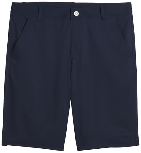 PUMA Golf Tech 2.0 Short, Pantaloncini Intrecciati Uomo, Deep Navy,