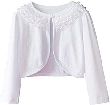 Sinmoocy Girls Long Sleeve Lace Flower 