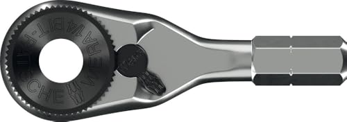 Wera Tools 05003662001 8011 Zyklop Mini 4 Bit ratchet, 1/4", 1/4" x