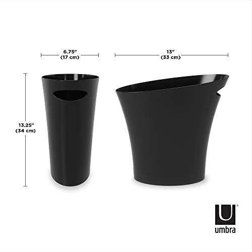 Umbra Skinny Sleek & Stylish Bathroom Trash, Small Garbage Can
