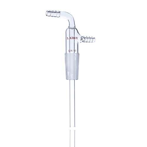 Laboy HMA013901 Glass Inlet Adapter with 24/40 Inner Glass Joint 75 mm Length