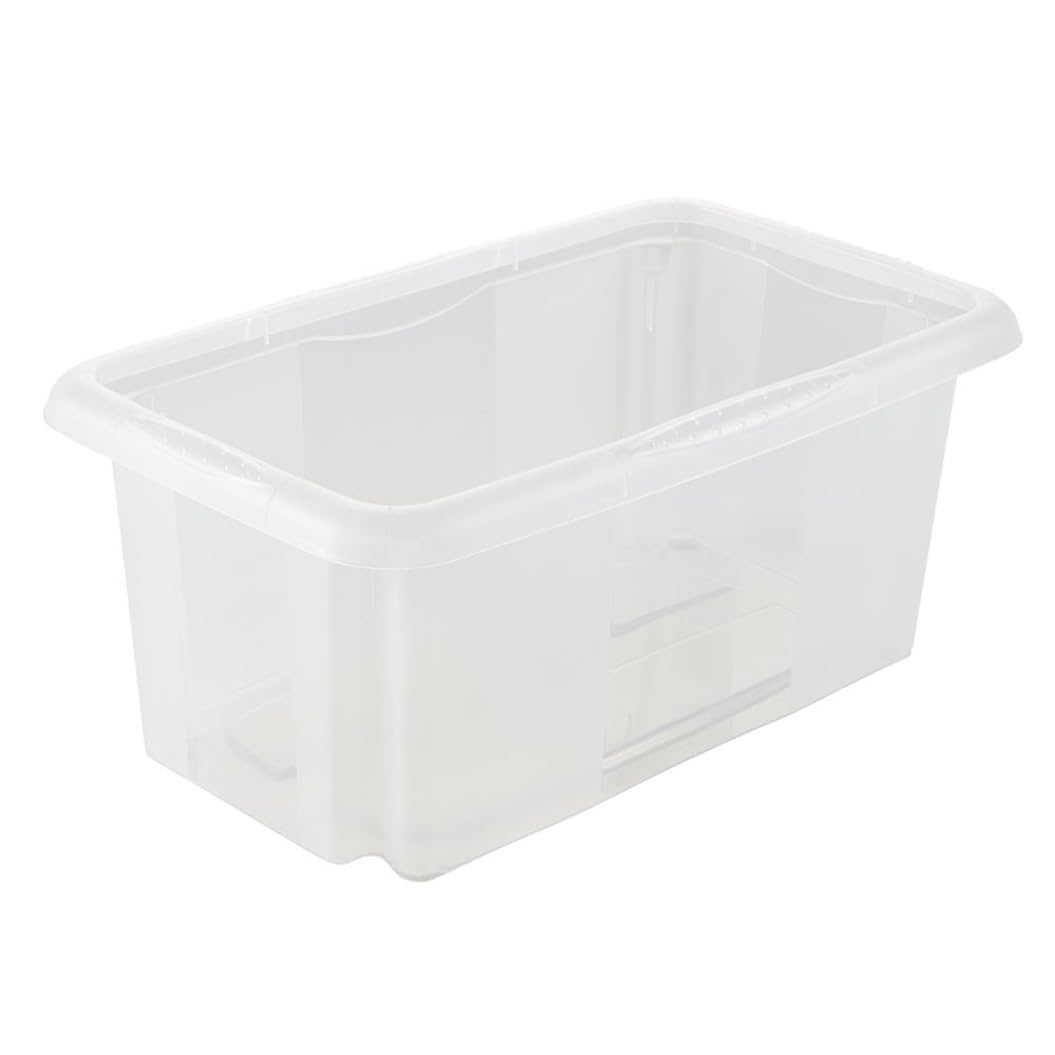 keeeper Storage Box with Turn Around Stacking system, 35x20.5x15 cm, 7 Litre, Emil, Transparent