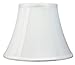 Urbanest Softback Bell Lampshade, Faux Silk, 5-inch by 9-inch by 7-inch, Off White, Spider-fitter