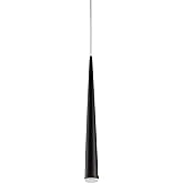 Kuzco Lighting Mina - 9W LED Cone Pendant-24 Inches Tall and 2.75 Inches Wide-Black Finish -Traditional Installation