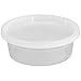 Simply Deliver 8 oz Soup Container with Lid, Microwavable and Dishwasher Safe, Clear, 240-Count