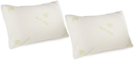 2pcs x Aloe Vera BAMBOO Pillow COOL GEL TECHNOLOGY Hypoallergenic Memory Foam