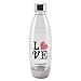 sodastream 1L Metal Love Carbonating Bottle, 1 Bottle