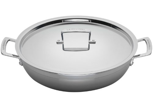 Le Creuset Tri-Ply Stainless Steel 5-Quart Covered Braiser Le Creuset Tri-Ply Stainless Steel 5-Quart Covered Braiser