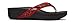 Vionic Women’s Pacific High Tide Toepost Sandals – Ladies Mid Heel Flip Flops with Concealed Orthotic Support - Red Leopard 9M
