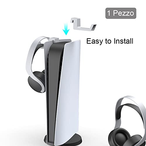Headset Holder for PS5 Headphone Holder for PlayStation 5, Gaming Headset Hanger Headphone Hook for PS5