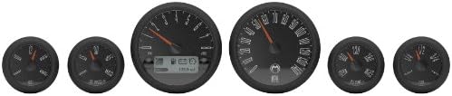 Medallion Premium Bagger Just Black Gauges for 2004-2013 FLH, FLT models - One Size