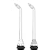 Waterpik Whitening Water Flosser Replacement Tip, Orthodontic, White & Black, 2 Count