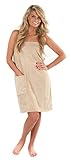VEAMI Women's Spa Wrap Towel with Snap Closure -Morocco Dessert-X-Large/XX-Large