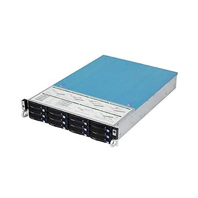 Server Chassis, Server Case 12 Bay AVX2.0 25.6 Deep Metal Rackmount Computer Case 12 Hot Swap Bays 4 Fans Backplane Power Supply for Company Storage