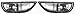 Toyota Corolla 01-02 Right & Left Pair Set Driving Fog Lights Lamps