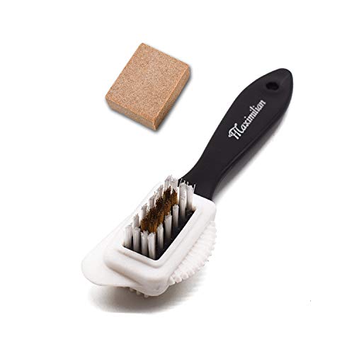Shoe Brush, Suede & Nubuck 4-Way Brush + Eraser, Premium Shoe Cleaner Kit