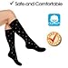 SocksLane Cotton Compression Socks for Women & Men. 15-20 mmHg Support Knee-High Solid White S/M