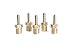 LTWFITTING Brass Barbed Fitting Coupler/Connector 1/8-Inch Hose Barb x 1/8-Inch Male NPT (Pack of 5)